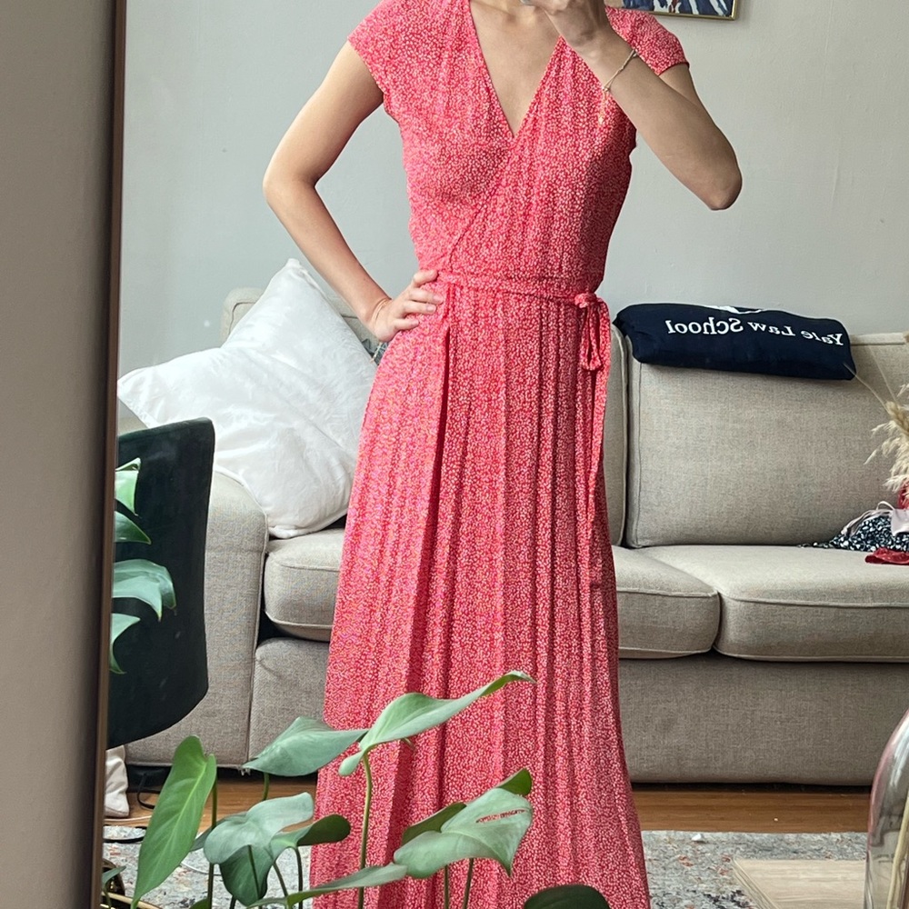 &other stories maxi wrap dress